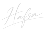 Hafsaa signature